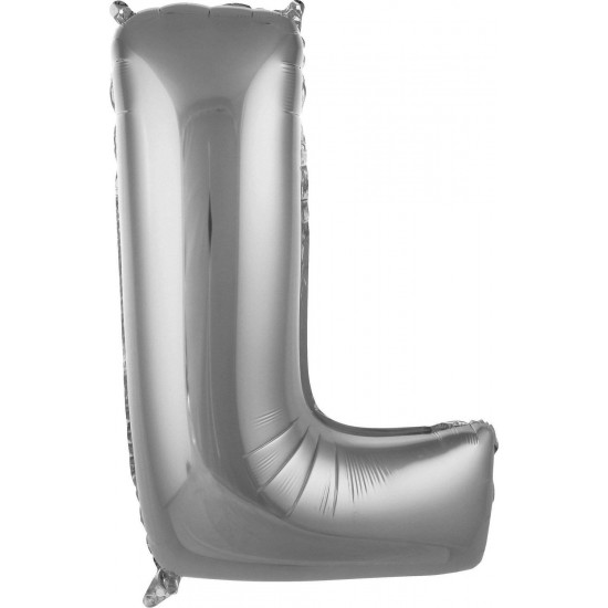 Balon L Harf 76 cm Gümüş Folyo Balon 34 Inc