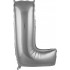 Balon L Harf 76 cm Gümüş Folyo Balon 34 Inc