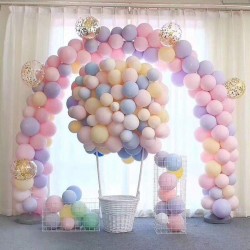 50 Adet Makaron Balon - Karışık Soft Renk Pastel Balon