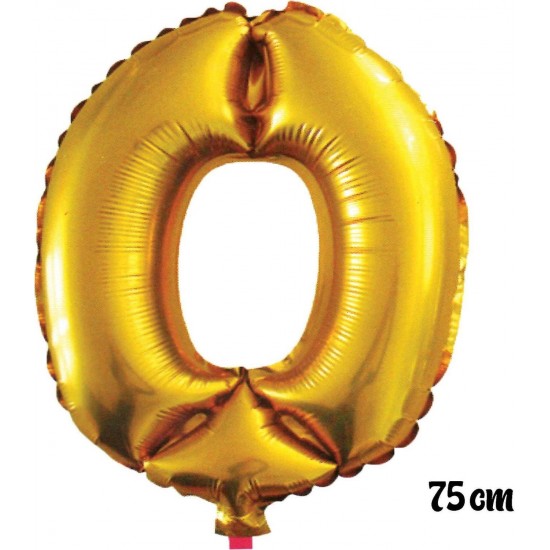 75 cm O Harfi Folyo Balon Altın