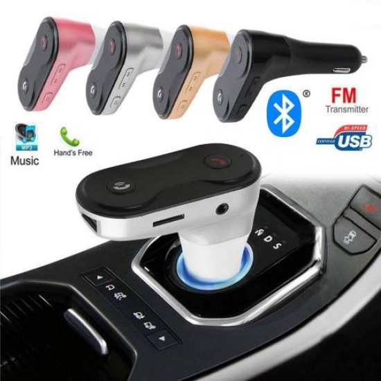Pazariz Car-G8 Dijital Ekran Bluetooth Araç Kiti Oto Araç Fm Transmitter