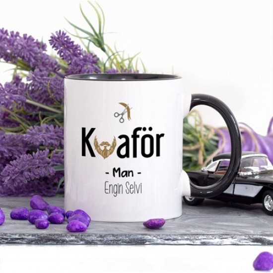 Lacivert Renkli Kuaför Kupa Bardak (Erkek)