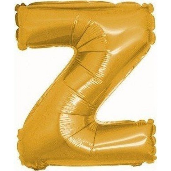 Balon Parti Z Harf Gold Folyo Balon 102 cm