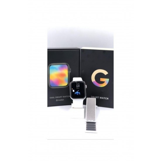 Pazaiz G68l Smart Watch 6s Akıllı Saat Konuşma Özellikli Türkçe Menü Yan Tuşlar Aktif Uygulama