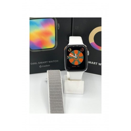 Pazariz G68l Smart Watch 6s Akıllı Saat Konuşma Özellikli Türkçe Menü Yan Tuşlar Aktif Uygulama