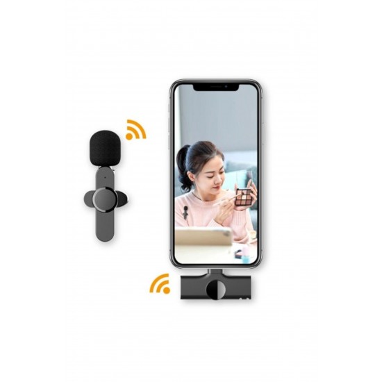 Pazarız Telefon Uyumlu Wireless Youtube Tiktok Yayın Kablosuz Yaka Mikrofonu