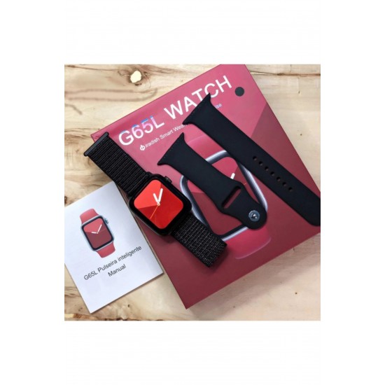 Pazarız G65l Akıllı Saat Suya Dayanıklı Ateş & Nabız Ölçer Çok Fonksiyonlu Ios Ve Android Uyumlu