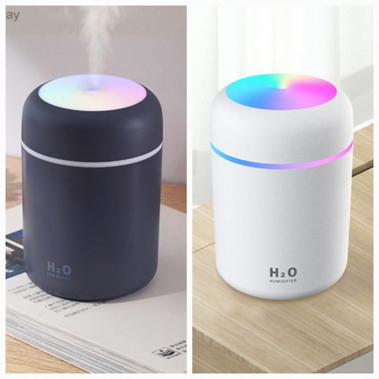 Pazariz Dekoratif Lamba 300ML Oda Hava Nemlendirici Buhar Makinesi Koku Giderici