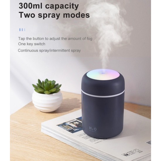 Pazariz Dekoratif Lamba 300ML Oda Hava Nemlendirici Buhar Makinesi Koku Giderici