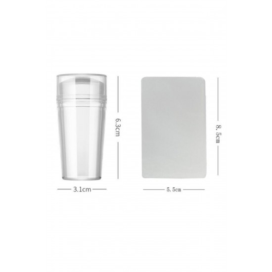 Pazariz Stamp Ile Kolay French Seti Tırnak Süs Damgalama Stamper