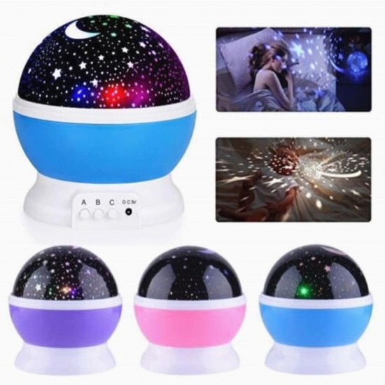 Pazariz Star Master Dönen Yıldızlı Gökyüzü Projeksiyon Gece Lambası Mavi