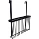 Pazariz Sepet Organizer Metal Kesme Tahtası  + Sabunluk + Kapağa Asılan Siyah