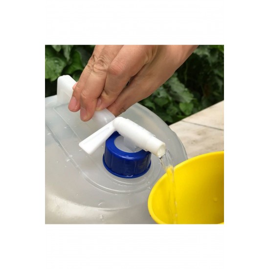 Pazariz 10 Lt Musluklu Katlanır Su Bidonu - Katlanır Su Kovası - Kamp Bidonu A Sınıf 1.kalite