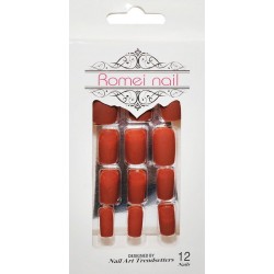 PAZARIZ Nail Takma Tırnak 12'li - Mat Kiremit