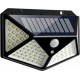 Pazariz 100 LED Solar Lamba Güneş Enerjili Sensörlü Bahçe Aydınlatma