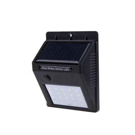 Pazariz Güneş Enerjili Sokak Lambası Solar Bahçe Armatürü Aydınlatması Dış Mekan Işık 20 Led