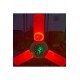Pazariz Bluetooth Hoparlör Disko Topu Rgb Led Işıklı Renkli Işık Lamba 3 Kanatlı Uzakdan Kumandalı