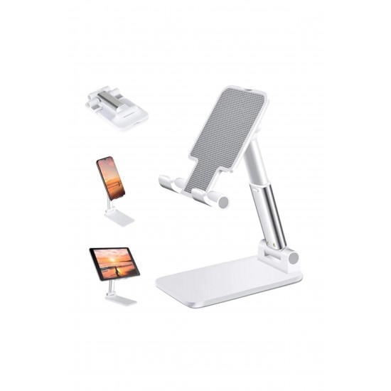 Pazariz Masa Üstü Telefon Standı & Tablet Standı Kademeli Yükseklik Ayarlı Telefon Tutucu Stand