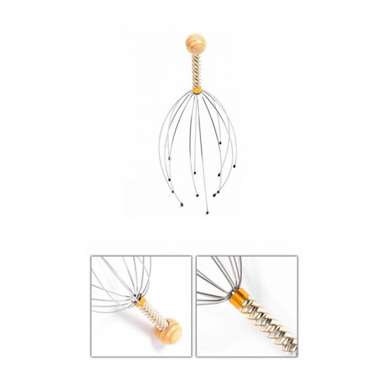 Pazariz Manuel Kafa Masaj Teli Bokoma Baş Ağrı Giderici Kafa Masaj Aleti