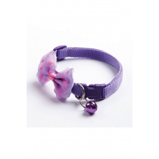 Pazariz Papyonlu Kedi Ve Küçük Irk Köpek Boyun Tasması Çıngıraklı