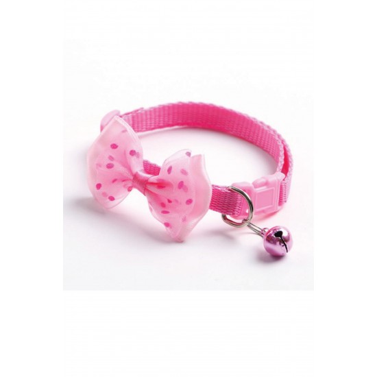 Pazariz Papyonlu Kedi Ve Küçük Irk Köpek Boyun Tasması Çıngıraklı