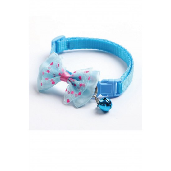 Pazariz Papyonlu Kedi Ve Küçük Irk Köpek Boyun Tasması Çıngıraklı