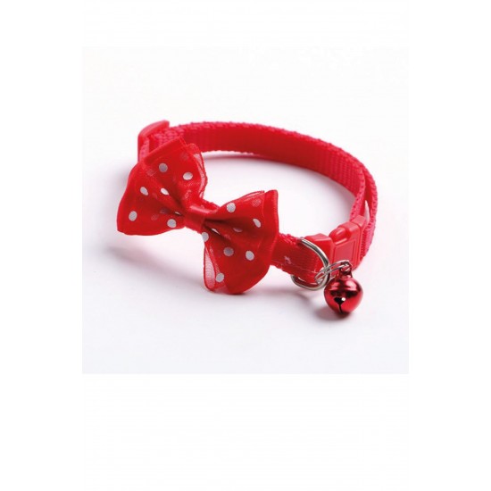 Pazariz Papyonlu Kedi Ve Küçük Irk Köpek Boyun Tasması Çıngıraklı