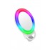 Pazariz Şarjlı Aynalı Rgb Renkli Ring Light Led Selfie Telefon Pc Yayın Işığı Klipsli 10 Cm