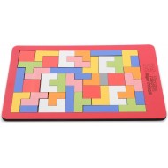 Pazariz Ahşap Eğitici Tetris - Eğitici Ahşap Oyuncak - Eğitici Blok Dizme - Yeni Nesil Tetris