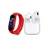 Pazariz M4 Akıllı Bileklik Renkli Ekran Ve Pro 5 Mini Bluetooth Kulaklık Ios Ve Android Uyumlu Set