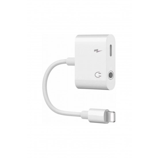 Pazariz Iphone Ipad Lightning Uyumlu Kulaklık Ve Şarj Çevirici Dönüştürücü Çoğaltıcı Kablo