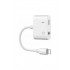 Pazariz Iphone Ipad Lightning Uyumlu Kulaklık Ve Şarj Çevirici Dönüştürücü Çoğaltıcı Kablo