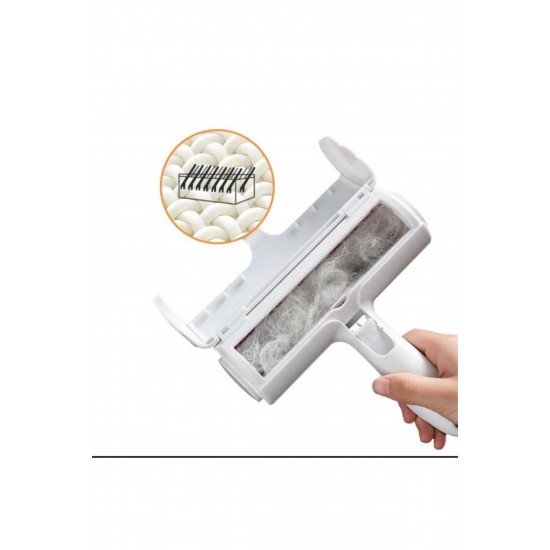 Pazariz Hazneli Kedi Köpek Kazak Kıyafet Elbise Halı Yatak Tüy Temizleyici Kıl Toz Toplayıcı