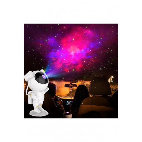 Pazariz Astronot Projector Gece Lambası Nebula Ve Samanyolu Projeksiyon Gece Lambası