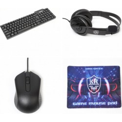 Pazariz K20 Oyuncu Gamer Seti Klavye + Mouse + Kulaklık + Mouse Pad 4in1 Set