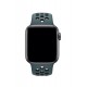 Pazariz Apple Watch Uyumlu 42-44-45 Mm A Kalite Bileklik Spor Band Delikli Kordon Koyu Yeşil