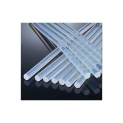 Pazariz Ince Silikon Çubuk Sıcak Silikon Tabanca Mumu Seffaf Silikon Mumu 10 Adet