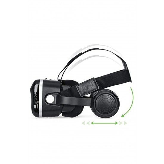 Pazariz Sanal Gerçeklik Gözlüğü Kulaklıklı 3d Vr Filmler Video Oyunları Tüm Telefonlara Uyumlu