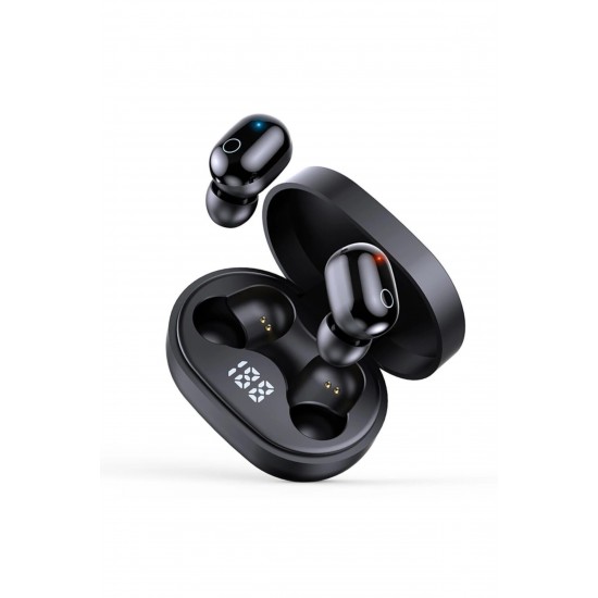 Pazariz Siyah pro Ledli Şarj Göstergeli 5.0 Bluetooth Kulaklık 