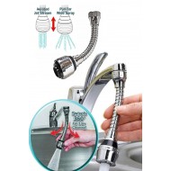 Pazariz Turbo Flex Plastik Hortumlu Esnek Ayarlanabilir Musluk Başlığı 2 Aşamalı