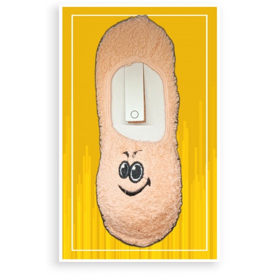 Pazariz Kadın Renkli Peluş Babet Patik Çorap Wellsoft Uyku Çorabı Yumuşak