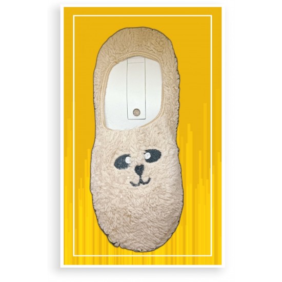 Pazariz Kadın Renkli Peluş Babet Patik Çorap Wellsoft Uyku Çorabı Yumuşak