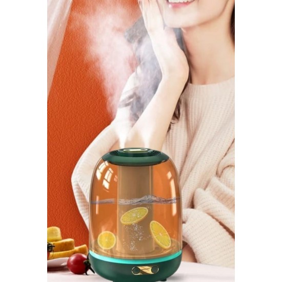 Hava Nemlendirici Ultrasonik Difüzör 3 Litre Çift Çıkışlı Buhar Makinesi Çift Püskürtme