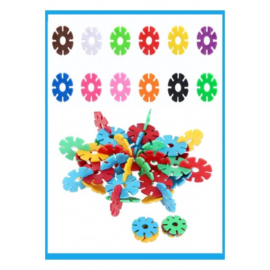 Pazariz 100 Parça Eğitici Kilitli Diskler Stem Eğitimi Uyumlu 10 Renk Eğitici Oyuncak Kutulu Lego .