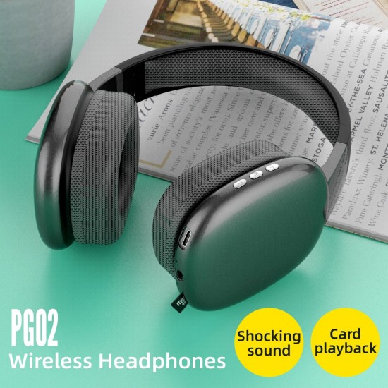 Pazariz P9 Air Kablosuz Bluetooth 5.0 Wirelles Mikrofonlu Kulaklık Stereo Siyah