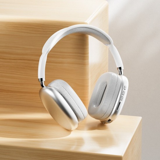 Pazariz P9 Air Kablosuz Bluetooth 5.0 Wirelles Mikrofonlu Kulaklık Stereo Beyaz