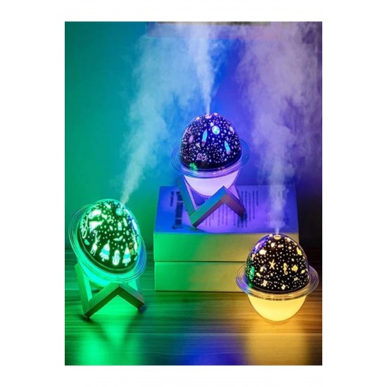 Pazariz Hava Nemlendirici Aromatik Oda Kokusu Difüzörü Buhar Ultrasonik 7 Renk Led Işıklı 250ml