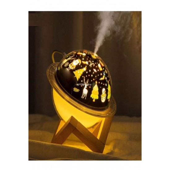 Pazariz Hava Nemlendirici Aromatik Oda Kokusu Difüzörü Buhar Ultrasonik 7 Renk Led Işıklı 250ml