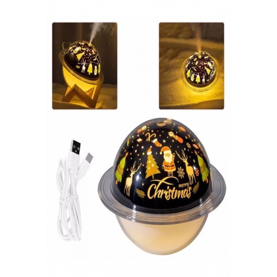 Pazariz Hava Nemlendirici Aromatik Oda Kokusu Difüzörü Buhar Ultrasonik 7 Renk Led Işıklı 250ml