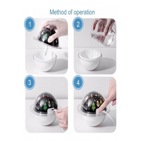 Pazariz Hava Nemlendirici Aromatik Oda Kokusu Difüzörü Buhar Ultrasonik 7 Renk Led Işıklı 250ml